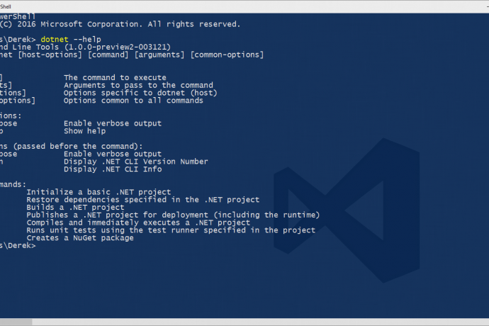 .Net Standard and CLI Commands